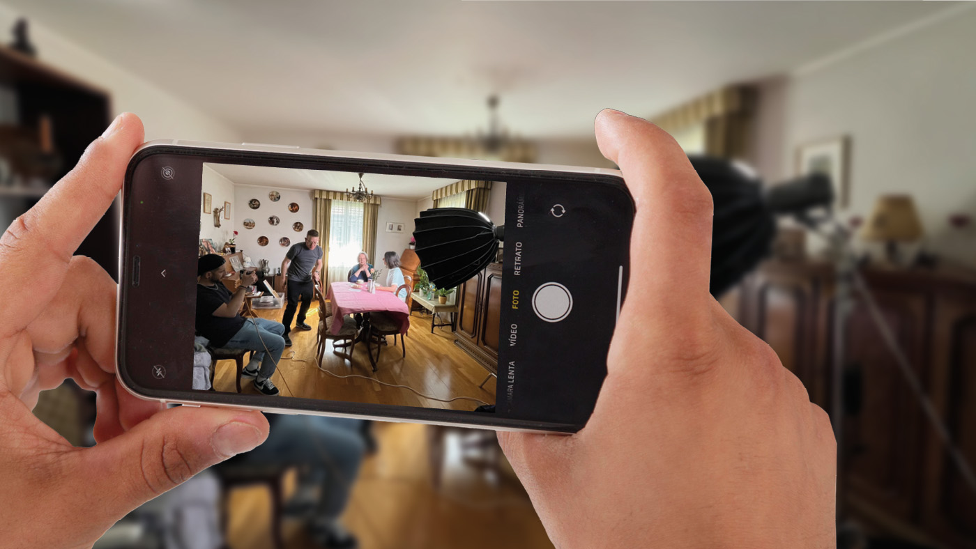 Die Dreharbeiten zum TV-Spot über Einsamkeit im Alter von Pro Senectute Schweiz